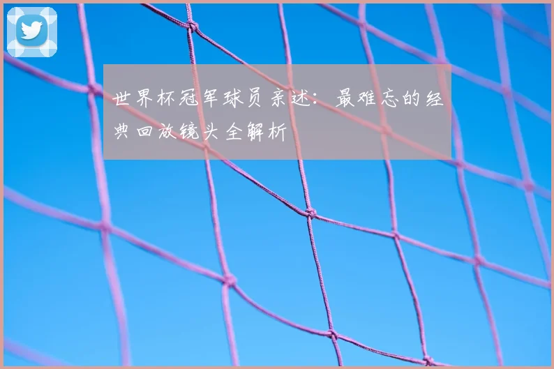 世界杯冠军球员亲述：最难忘的经典回放镜头全解析